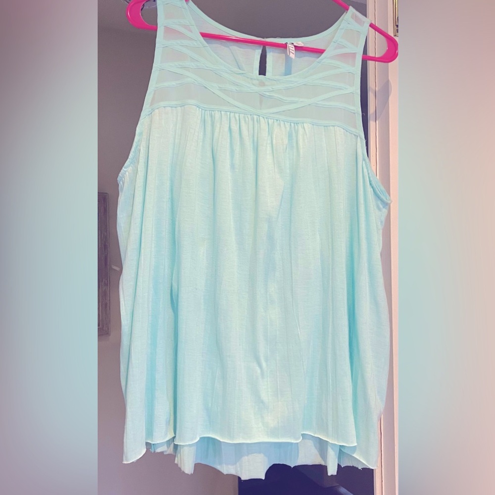 Dainty Light Turquoise Blouse